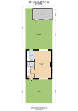 Floorplan - Sint Michielstraat 10, 6136 XL Sittard
